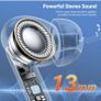 Wireless Earbuds, Bluetooth 5.3 Headphones in Ear with HiFi Stereo Deep Bass & 4 ENC Mic-A68PRO Black Image 2