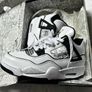Original Super Rare Jordan 4 Retro SE DIY (GS) - KIDS - Size UK3 Image 5
