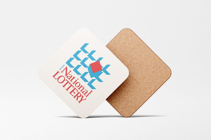 National Lottery Retro Coaster - Square - White