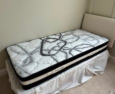 Single bed, almost new mattress and headboard