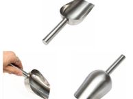 main image for ad Lot of 2 High quality stainless steel scoop 8 inches perfect for candy carts party buffet LOT of 2