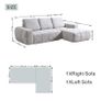 Softy Compressed Sectional sofa c/w chaise Image 5