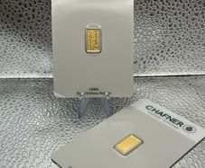 2x 1gram Fine 9999 Gold Bullion C.Hafner Bars.
