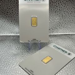 2x 1gram Fine 9999 Gold Bullion C.Hafner Bars.