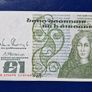 Set of 5 In Sequence Ireland 1 Pound 1989  (HAK) Banknote's Image 7