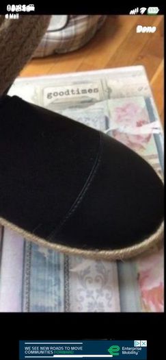 Bnwt black espadrille size 6 shoes