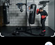 heavy boxing bag and speed ball stand