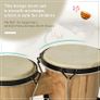 Wooden Bongo Drum Set Image 3