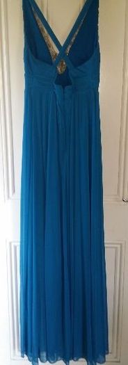 Exclusive Adrianna Papell blue maxi dress size UK8/10 EU36/38 Perfect condition Postage included