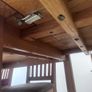 Solid oak dining table and chairs Image 2