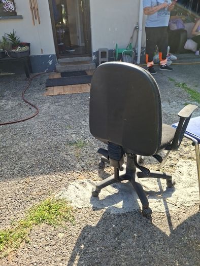 1 office chair, 1 school chair 1 kids drive chair