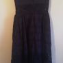 ASOS Ladies Navy Dress With Lace Trim Lined Sleeveless New With Tags Size UK4 CAN POST Image 4