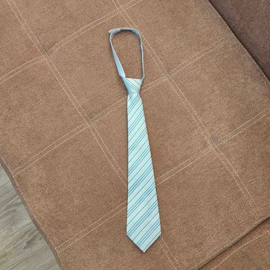 Blue striped tie