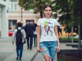 Fabulous Dab Unicorn Dabbing Unicorn Cool Funny T-shirt Tee Top Shirt