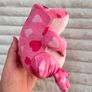 Ty Smitten the Pink with Hearts Frog approx. 14 cm. Used Please see photos Image 5