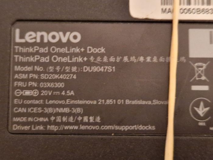 Lenovo Thinkpad Openlink + Dock, as New