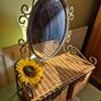 Vintage Mirror with baskets Image 5