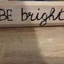 Wooden Framed Wall Mirror Cabinet with Motivational Quotes Image 4