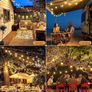 Outdoor Festoon Lights Mains Powered - 100ft/30m Outside String Lights 30+2 S14 LED Dimmable Bulbs with Remote, IP65 Waterproof for Patio Gazebo Pergola Garden Backyard (FREE SHIPPING) Image 6