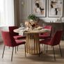 Tovo Extendable Round Dining Table Laminated 100-140cm Image 9
