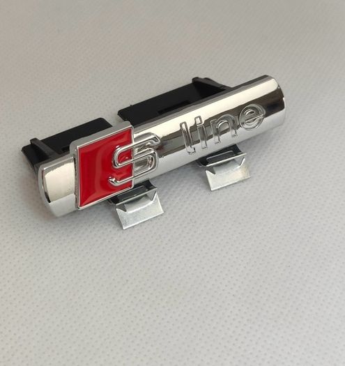 Audi S line grill badge silver