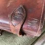 Antique Irish Made Leather Suit Case Image 4