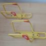 Vintage Yellow Steel Bicycle Bottle Cages Pair Image 2
