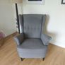 ikea strandmon chair and footstool Image 2