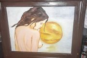 Framed painting