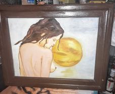 Framed painting