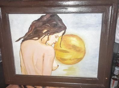 Framed painting