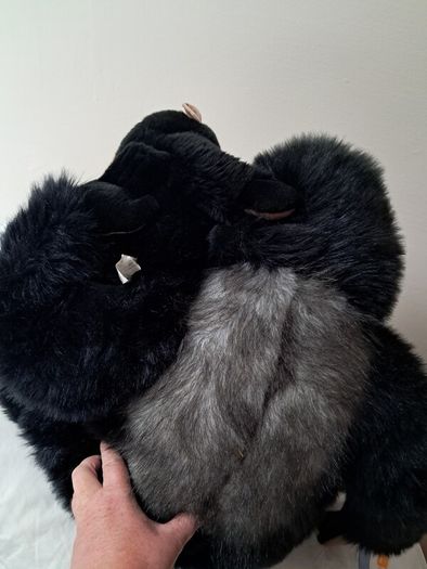 Large Mother and Baby Gorilla Chimpanzee Plush Soft Toy Set