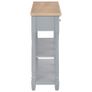 Console Table Grey 120x30x76 cm MDF Image 2
