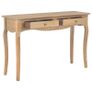 Console Table with 2 Drawers 120x35x76 cm Solid Pine Wood Image 3