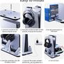 PS5 Adjustable Cooling Fan Stand,PS5 Cooling Charging Stand with Headphone Holder,13 Game Card Slots Not for PS5 Slim - White Image 3