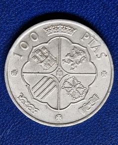 1966 Spain Unc 100 Pesetas - Francisco Franco Silver coin