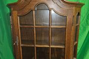 Vintage Wooden Display wall cabinet with key