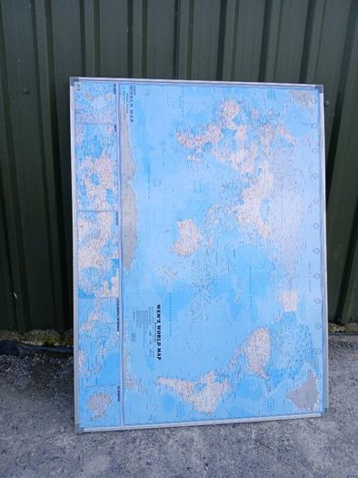World Map Whiteboard 6ft x 4ft