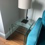 Contemporary Bent Glass Nesting Tables Image 4