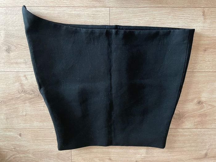 zara mini black skirt