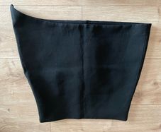 zara mini black skirt
