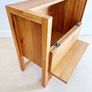 CB2 Solid Wood Elixir Mini Bar Cabinet Image 2