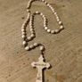 handmade wooden rosary from Medjugorje featuring a cross with the town's name engraved on it. New never used Image 3