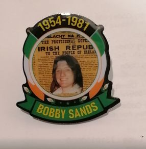 Bobby Sands Irish Republican Hunger Striker Pin Badge.