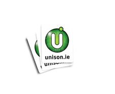 Unison.ie Glossy Stickers 3-Pack
