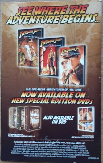 LEGO Indiana Jones: The Original Adventures PC DVD-ROM Complete with Manual