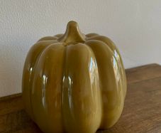 Ceramic pumpkin ornament