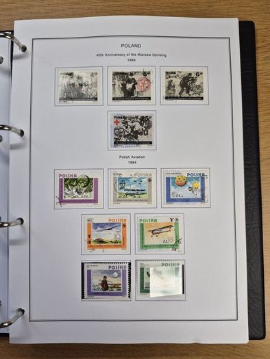 Poland stamps in album 1984 -1996