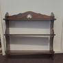 Mahogany wall shelving unit Image 2