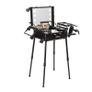 Professional Makeup Train Case with LED Lighted Mirror, Lockable Cosmetic Trolley, Portable Image 2